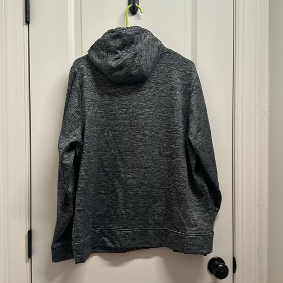 Men's Heathered Black Under Armor Hoodie - L - Picture 2 of 3